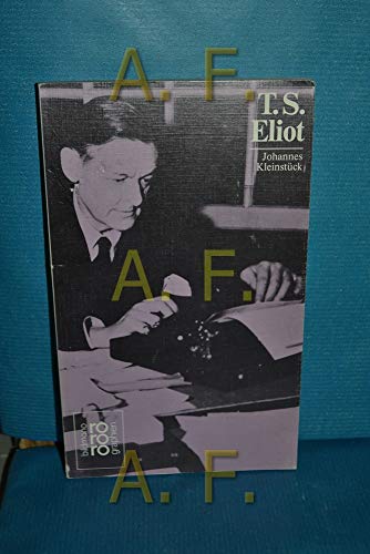 Stock image for T. S. Eliot for sale by HPB-Red