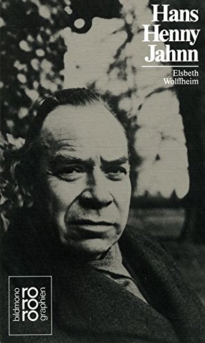 Beispielbild fr Hans Henny Jahnn von Wolffheim, Elsbeth zum Verkauf von Nietzsche-Buchhandlung OHG