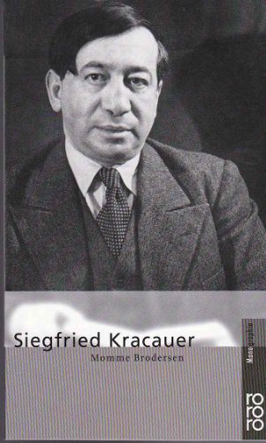 Beispielbild fr Siegfried Kracauer zum Verkauf von PRIMOBUCH