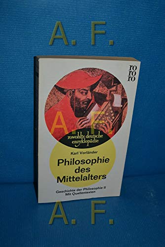 Beispielbild fr Philosophie des Mittelalters. Geschichte der Philosophie II. zum Verkauf von Versandantiquariat Felix Mcke