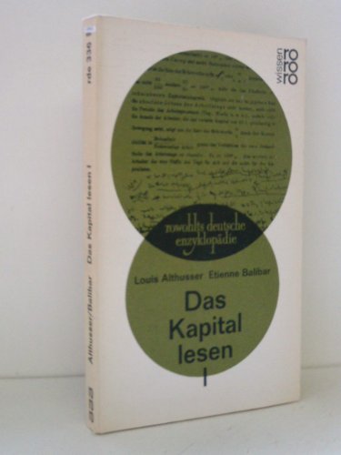 Beispielbild fr Das Kapital lesen I zum Verkauf von Der Ziegelbrenner - Medienversand