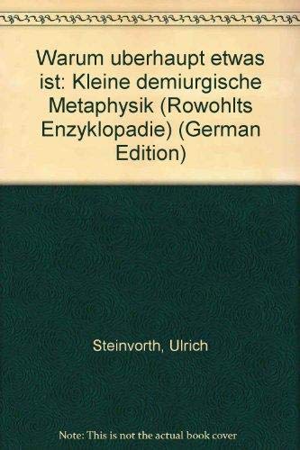 Warum überhaupt etwas ist: Kleine demiurgische Metaphysik.