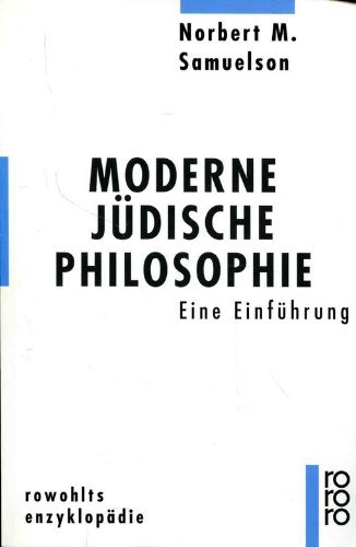 Beispielbild fr Moderne jdische Philosophie: Eine Einfhrung zum Verkauf von Versandantiquariat Felix Mcke