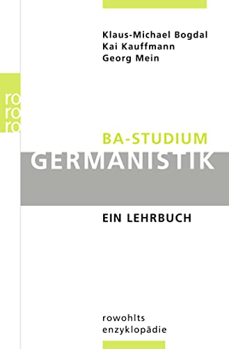 Stock image for BA-Studium Germanistik: Ein Lehrbuch for sale by medimops