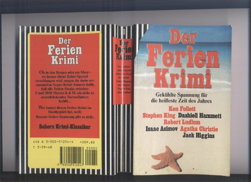 Beispielbild fr Der Ferien - Krimi 90. Gekühlte Spannung für die hei este Zeit des Jahres. [Perfect Paperback] Ken Follet Stephen King Agatha Christie Isaac Asimov und u.a. zum Verkauf von tomsshop.eu