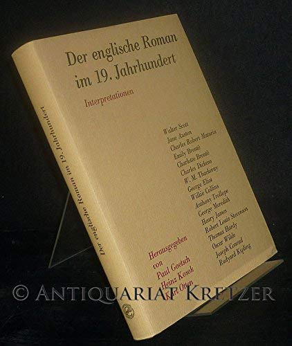 Stock image for Der englische Roman im 19. Jahrhundert. Interpretationen for sale by Concordia Books