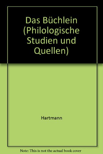 9783503007684: Das Bchlein (Philologische Studien und Quellen)