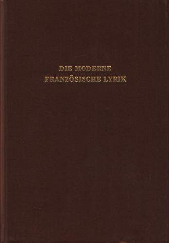 Stock image for Die moderne franzsische Lyrik. Interpretationen for sale by medimops