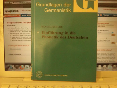 Einführung in die Phonetik des Deutschen. 1. Aufl. - Deutsch : Phonetik - Kohler, Klaus J.