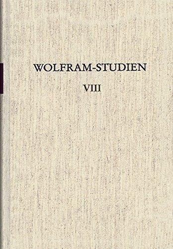 Stock image for Wolfram-Studien VIII. Hrsg. von Werner Schrder. for sale by "Jos Fritz" Antiquariat Matthias Putze