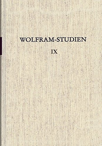 Stock image for Wolfram-Studien IX Schweinfurter 'Lancelot' - Kolloquium 1984 for sale by Wonder Book