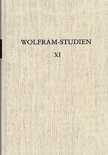 9783503030064: Wolfram-Studien XI: Chansons de geste in Deutschland Schweinfurter Kolloquium 1988