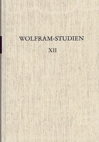 Stock image for Wolfram-Studien XII: Probleme der Parzival-Philologie Marburger Kolloquium for sale by Andrew's Books