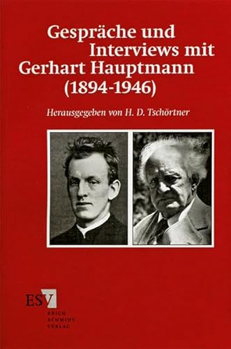 GespraÌˆche und Interviews mit Gerhart Hauptmann (1894-1946) (VeroÌˆffentlichungen der Gerhart-Hauptmann-Gesellschaft e.V) (German Edition) (9783503030880) by Hauptmann, Gerhart