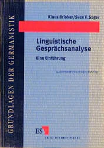 Beispielbild fr Linguistische Gesprchsanalyse. Eine Einfhrung zum Verkauf von Bernhard Kiewel Rare Books