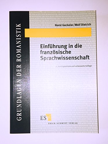 Beispielbild fr Einfhrung in die franzsische Sprachwissenschaft zum Verkauf von PRIMOBUCH