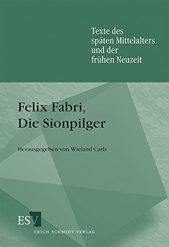 9783503037995: Felix Fabri, Die Sionpilger