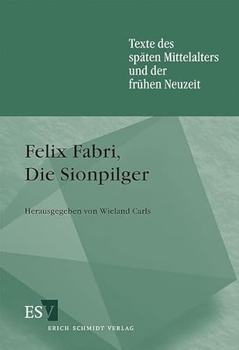 9783503037995: Felix Fabri, Die Sionpilger