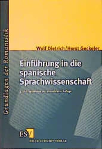 9783503049523: Einfhrung in die spanische Sprachwissenschaft (Livre en allemand)