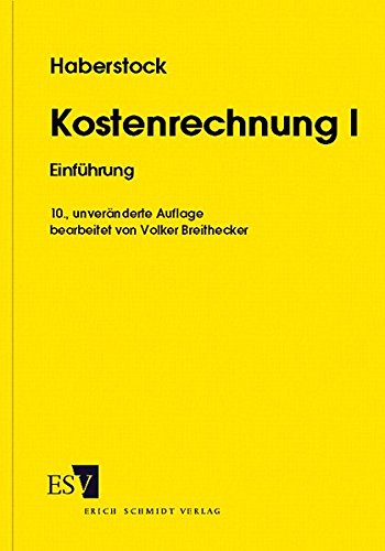 Stock image for Kostenrechnung, Tl.1, Einfhrung for sale by medimops