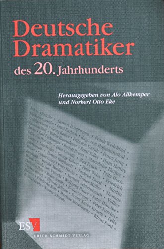 9783503061495: Deutsche Dramatiker des 20. Jahrhunderts
