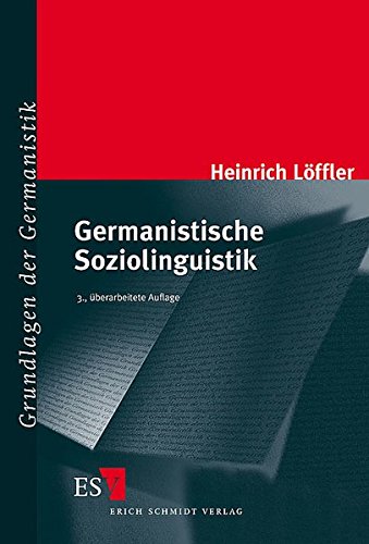 9783503079353: Germanistische Soziolinguistik
