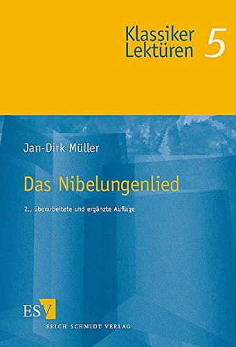 Das Nibelungenlied (9783503079513) by Jan-Dirk MÃ¼ller