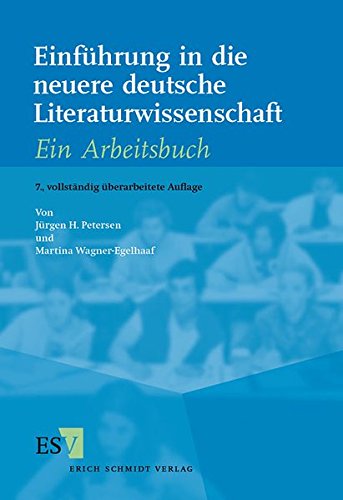 9783503079599: Einfhrung in die neuere deutsche Literaturwissenschaft: Ein Arbeitsbuch