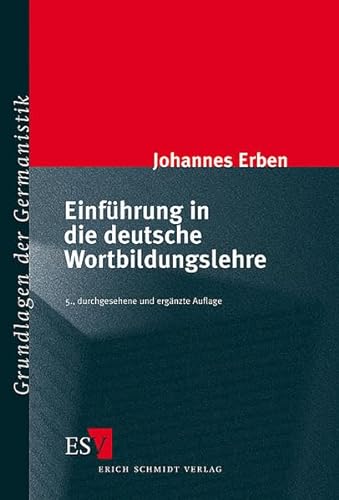 9783503079759: Einfhrung in die deutsche Wortbildungslehre