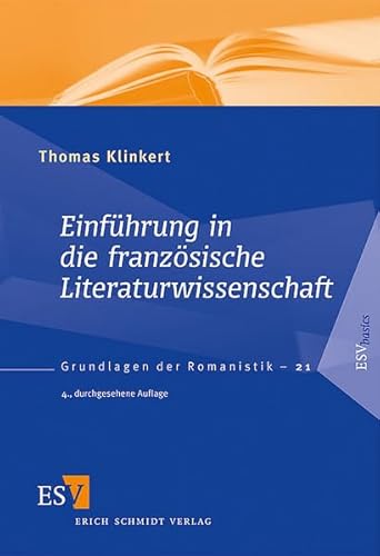 Beispielbild fr Einfhrung in die franzsische Literaturwissenschaft zum Verkauf von medimops