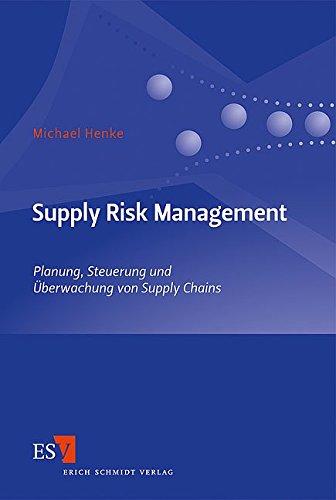 9783503112203: Supply Risk Management: Planung, Steuerung und berwachung von Supply Chains
