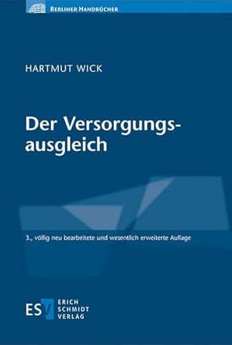 9783503120352: Der Versorgungsausgleich: Berechnung - Durchfhrung - Auswirkungen - Verfahren