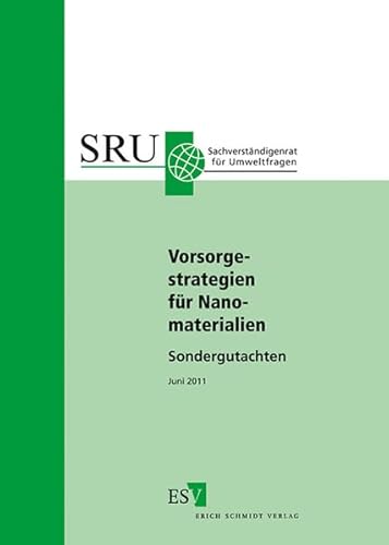 9783503138333: Vorsorgestrategien fr Nanomaterialien: Sondergutachten