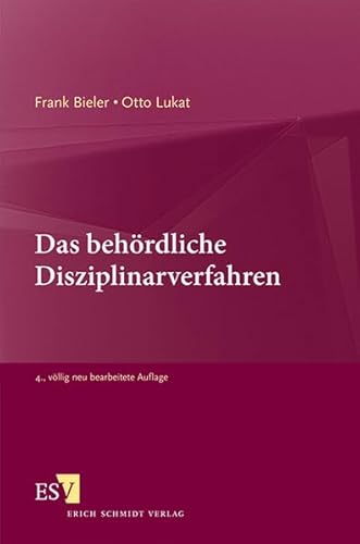 Stock image for Das behrdliche Disziplinarverfahren for sale by Revaluation Books