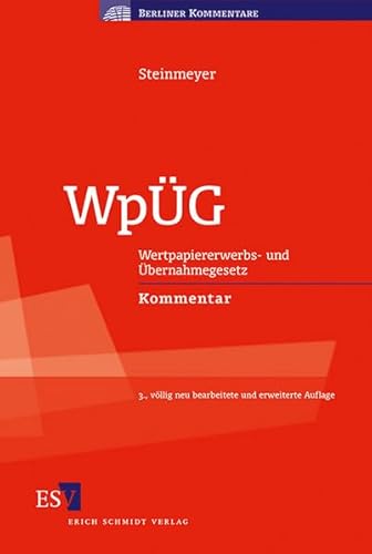 9783503141913: WpG: Wertpapiererwerbs- und bernahmegesetzKommentar