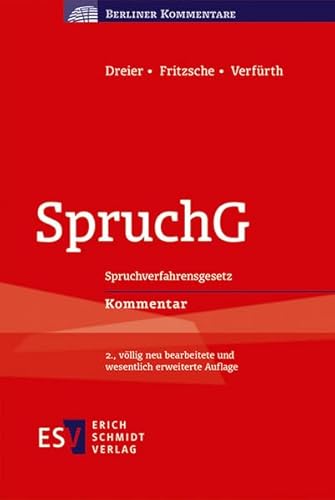 9783503166541: SpruchG: Kommentar zum Spruchverfahrensgesetz