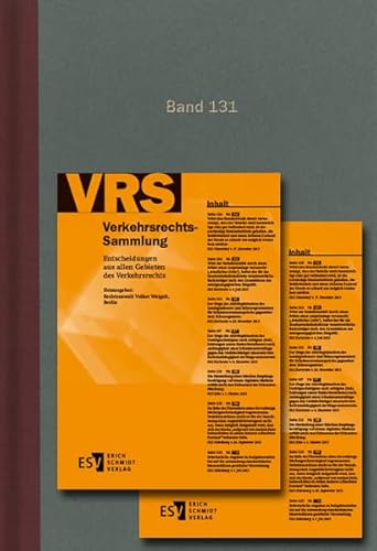 Stock image for Verkehrsrechts-Sammlung (VRS) / Verkehrsrechts-Sammlung (VRS) Band 131 Entscheidungen aus allen Gebieten des Verkehrsrechts for sale by Buchpark