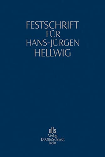9783504060435: Festschrift fr Hans-Jrgen Hellwig: zum 70. Geburtstag