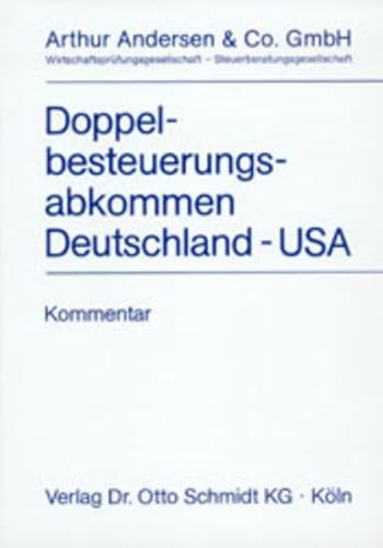 9783504260330: Doppelbesteuerungsabkommen Deutschland-USA. Kommentar