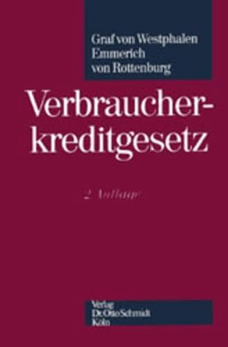 Verbraucherkreditgesetz: Kommentar (German Edition) (9783504400149) by Westphalen, Friedrich