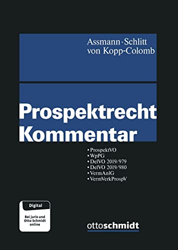 Stock image for Prospektrecht Kommentar for sale by GreatBookPrices