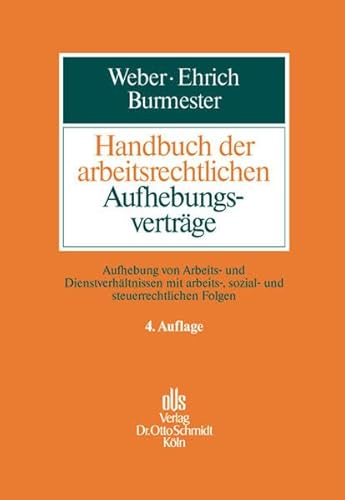 9783504420130: Handbuch der arbeitsrechtlichen Aufhebungsvertrge.