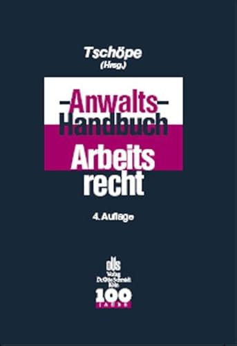 Beispielbild fr Anwaltshandbuch Arbeitsrecht. zum Verkauf von Antiquariat Eule