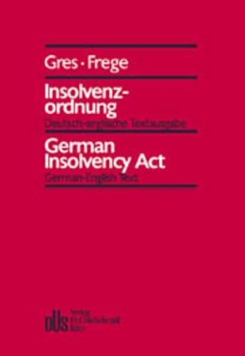 9783504430054: Gres: Insolvenzordnung dt-engl.