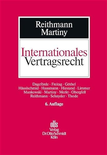 Beispielbild fr Internationales Vertragsrecht : das internationale Privatrecht der Schuldvertrge. zum Verkauf von Kloof Booksellers & Scientia Verlag