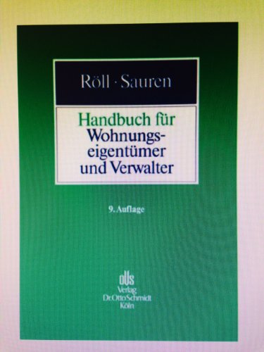 Stock image for Handbuch fr Wohnungseigentmer und Verwalter for sale by medimops