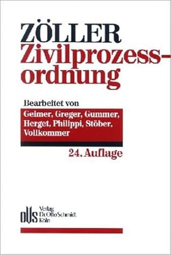 Beispielbild fr Zller Zivilprozeordnung (ZPO) zum Verkauf von medimops