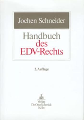 Beispielbild fr Handbuch des EDV- Rechts zum Verkauf von medimops