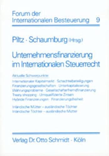 9783504615086: Unternehmensfinanzierung Int. Steuerr.