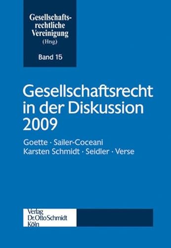 9783504627157: Gesellschaftsrecht in der Diskussion 2009
